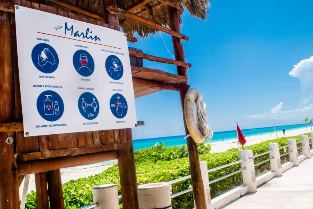 Villas Marlin 108, A Pie De Playa, Albercas, Jacuzi, Ubicacion Inmejorable Cancun Ngoại thất bức ảnh